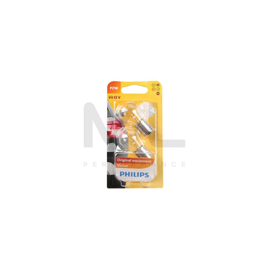 PHILIPS 12498B2 Bulb, indicator 12V 21W, Ball-shaped lamp, P21W, BA15s