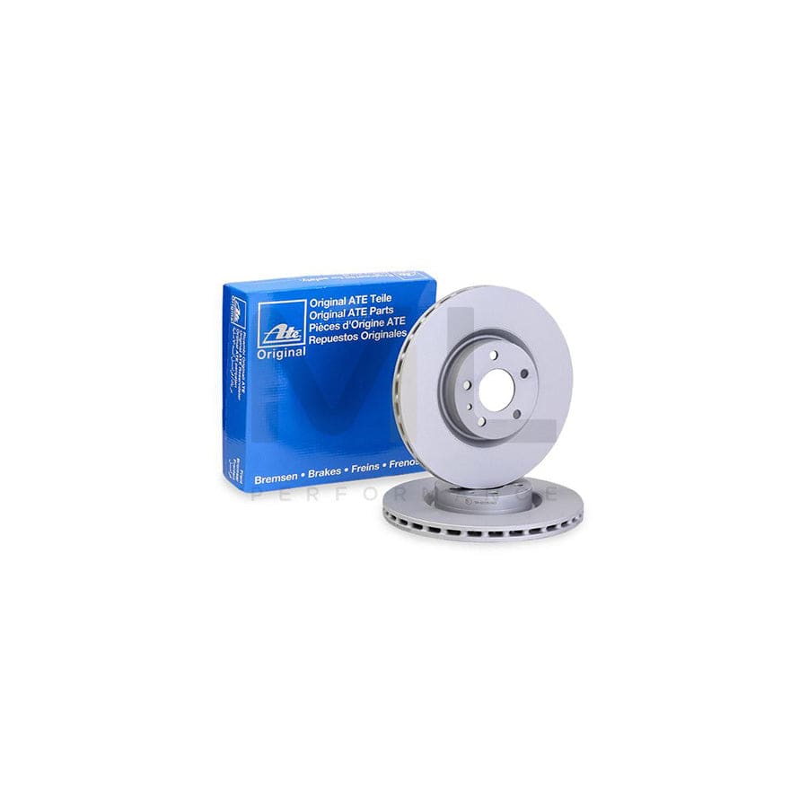ATE 24.0122-0145.1 Brake Disc Vented, Coated  - 1 piece