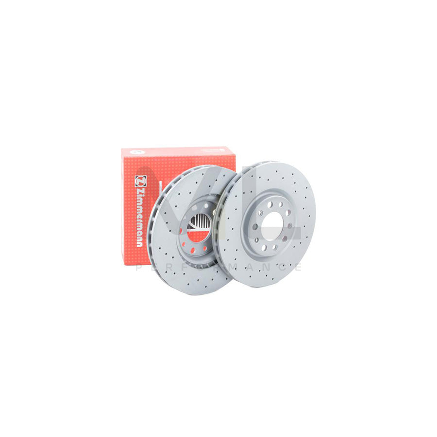 ZIMMERMANN SPORT COAT Z 110.2212.52 Brake Disc Internally Vented, Perforated, Coated  - 1 piece