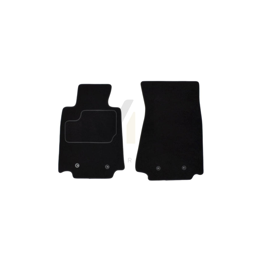 MAMMOOTH A041 NIS35 PRM 01 Floor mat set for NISSAN 370Z Coupe (Z34) Textile, Front, Quantity: 2, Black