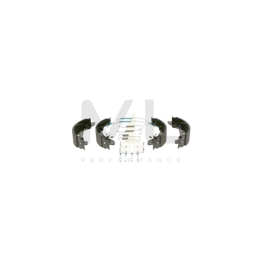 BOSCH 0 986 487 565 Brake Shoe Set suitable for MERCEDES-BENZ A-Class (W168) with connector parts | ML Performance Car Parts