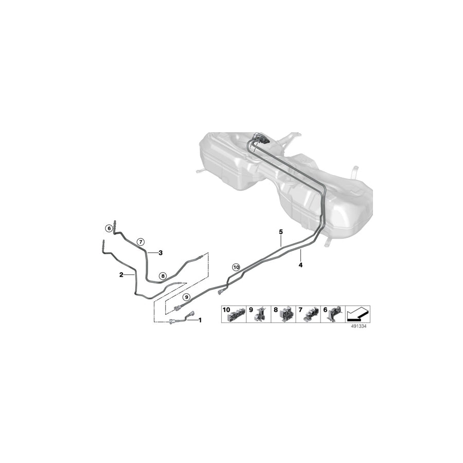 Genuine BMW 16137385411 F91 G14 G11 Clip D12 D10 D5 (Inc. M5)