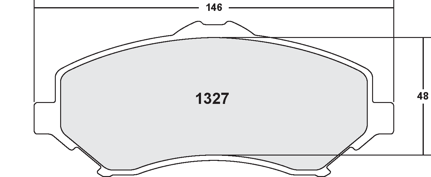 PFC 1327.22 BRAKE PADS Z-RATED FRONT DODGE RAM (2012-13)/JEEP WRANGLER (2007-13)