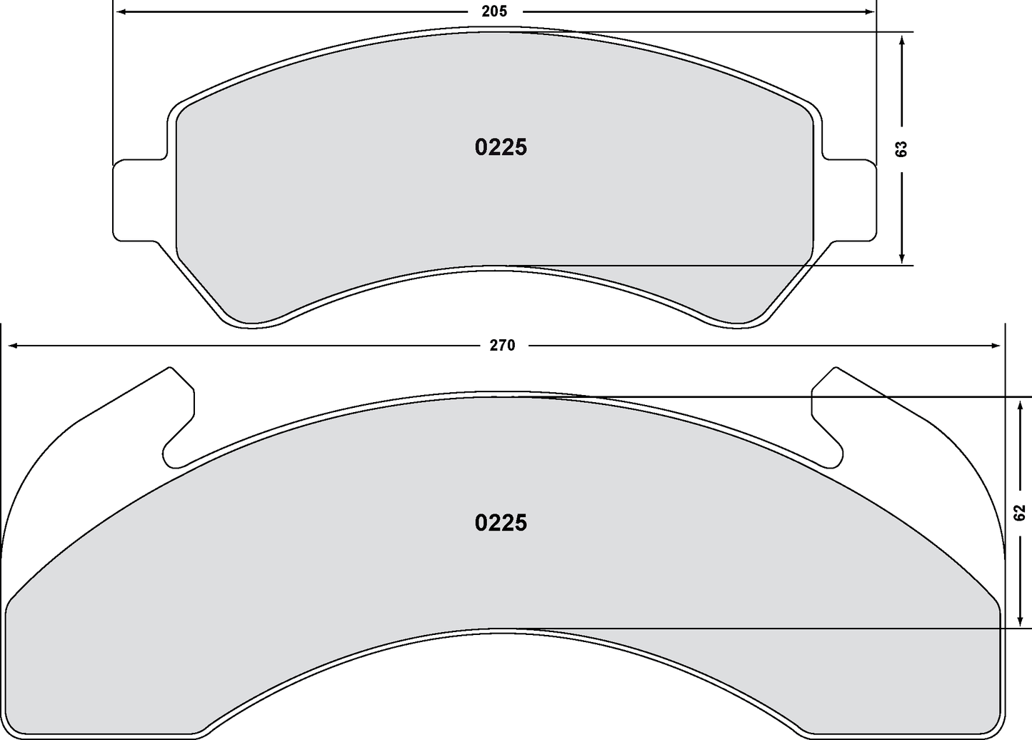 PFC 0225.10 BRAKE PADS Z-RATED
