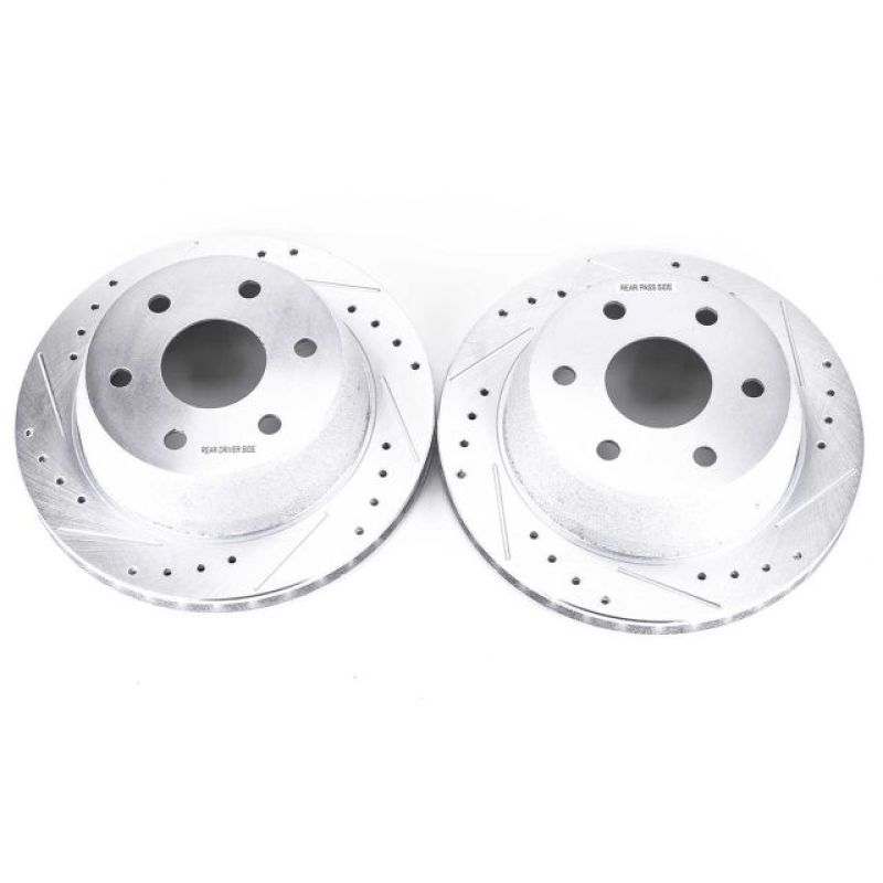 PowerStop Power Stop 02-06 Cadillac Escalade Rear Evolution Drilled & Slotted Rotors - Pair