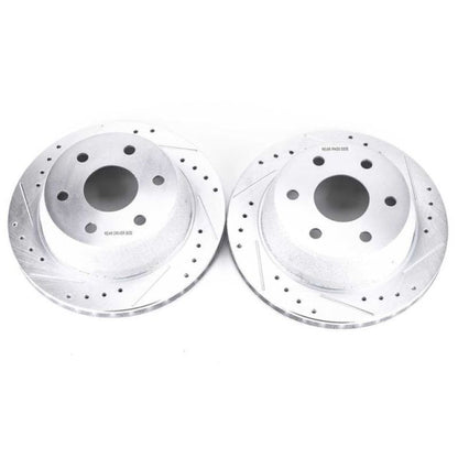 PowerStop Power Stop 02-06 Cadillac Escalade Rear Evolution Drilled & Slotted Rotors - Pair