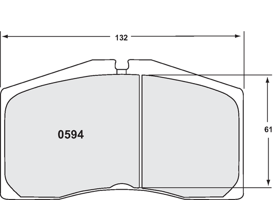 PFC 0594.11.22.44 BRAKE PADS RACE 11 CMPD 22MM FRONT AUDI S8 2002/PORSCHE 996 2000-05 GT3 R & RS (25MM)