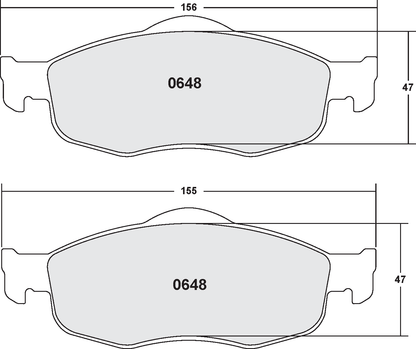 PFC 0648.22 BRAKE PADS Z-RATED CARBON METALLIC