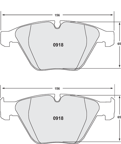 PFC 0918.11.19.44 FRONT BRAKE PADS RACE 11 CMPD 19MM BMW M3 E90/E92/E93
