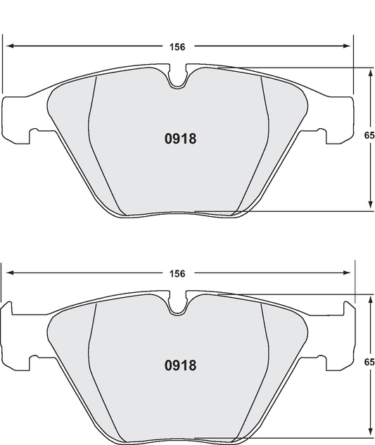 PFC 0918.11.19.44 FRONT BRAKE PADS RACE 11 CMPD 19MM BMW M3 E90/E92/E93