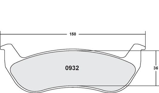 PFC 0932.22 BRAKE PADS Z-RATED CARBON METALLIC