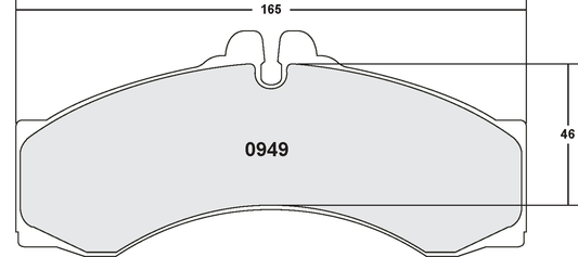 PFC 0949.10 BRAKE PADS Z-RATED MERCEDES-BENZ SPRINTER 400 SERIES