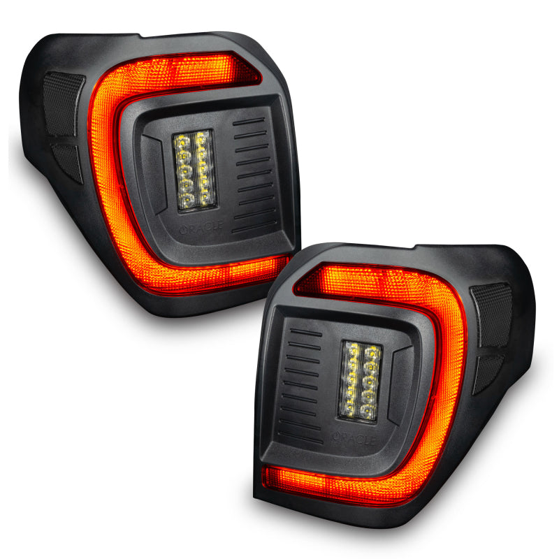 ORACLE Lighting Oracle 14-23 Toyota 4Runner Black Series Lensless Flush Style LED Tail Lights - Tinted