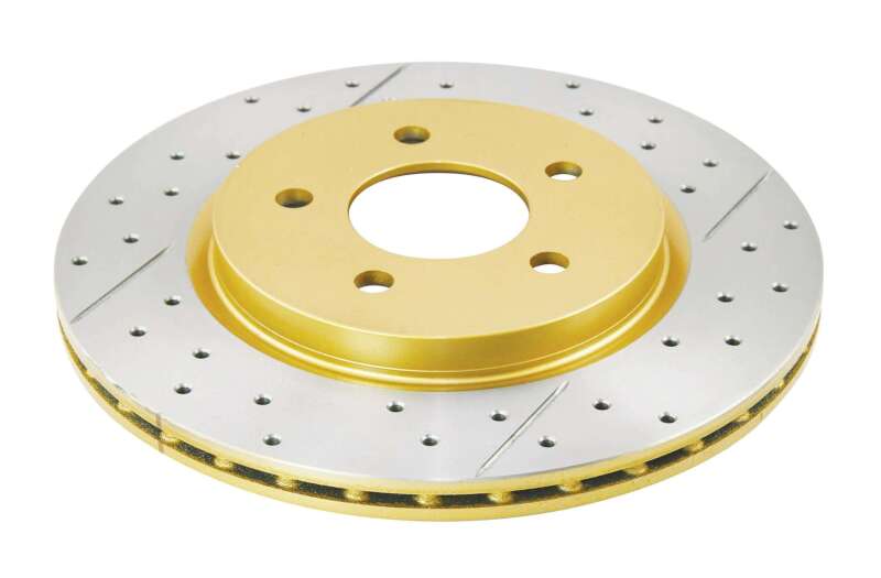 DBA 05-14 Ford Mustang GT Rear Drilled & Slotted Street Series Rotor