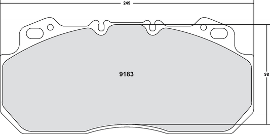 PFC 9183.12 BRAKE PADS Z-RATED ECV