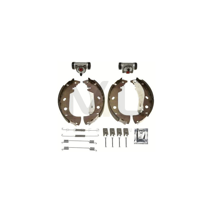TRW Brake Kit BK1742 Brake Shoe Set with wheel brake cylinder