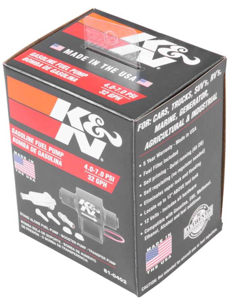 K&N Engineering K&N Performance Electric Fuel Pump 4-7 PSI