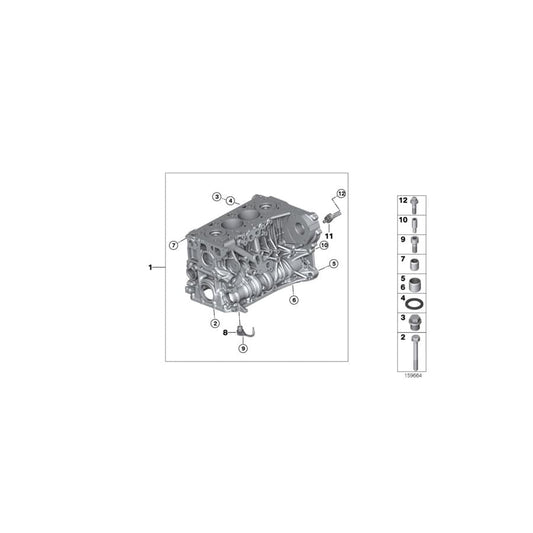 Genuine BMW 11118571560 G15 G01 F02 Asa-Bolt M10X85 (Inc. 730dX, 530d 155kW & X5 30dX)