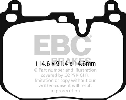 EBC 16-19 Mini Hardtop (F55) J.C Works 2.0T Bluestuff Front Brake Pads