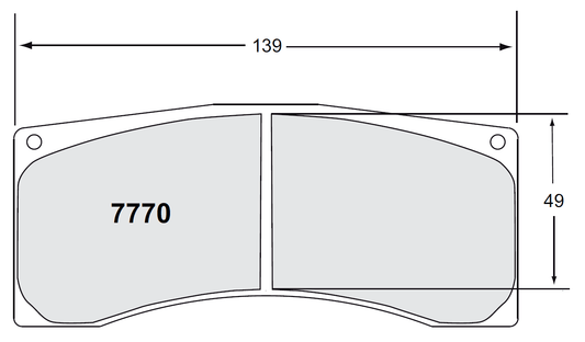 PFC 7770.11.16.44 BRAKE PADS RACE 11 CMPD 16MM MITSUBISHI EVO (GROUP N GRAVEL)