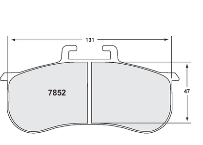 PFC 7852.11.21.44 BRAKE PADS RACE 11 CMPD 21MM BMW E46 M3 ZR33 & ZR45