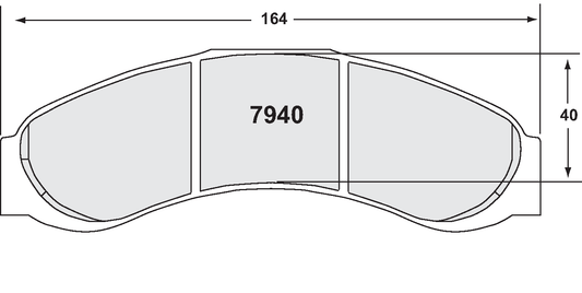 PFC 7940.05.20.44 BRAKE PADS RACE 05 CMPD 20MM ZR40/RADI-CAL CP6382
