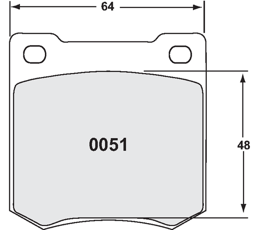 PFC 0051.11.15.44 BRAKE PADS RACE 11 CMPD 15MM REAR CITROEN DS3 TARMAC R3T RALLY 15MM