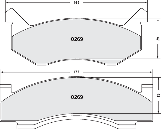 PFC 0269.10 BRAKE PADS Z-RATED