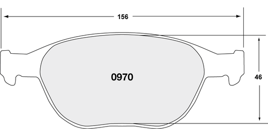 PFC 0970.22 BRAKE PADS Z-RATED CARBON METALLIC FRONT FIESTA MK 5 ST150 2005-