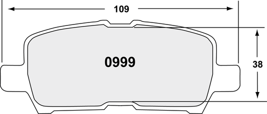 PFC 0999.22 BRAKE PADS Z-RATED CARBON METALLIC REAR CHEVROLET IMPALA 2011