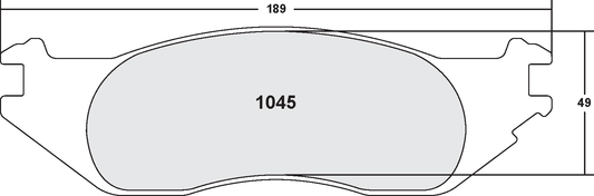 PFC 1045.10 BRAKE PADS Z-RATED