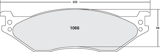 PFC 1066.10 BRAKE PADS Z-RATED FORD F550 SUPER DUTY 2005/FORD F59 STRIPPED CHASSIS 2008- F/R