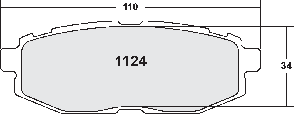 PFC 1124.13.16.44 REAR BRAKE PADS FOR SUBARU BRZ / TOYOTA GT86 / GR86