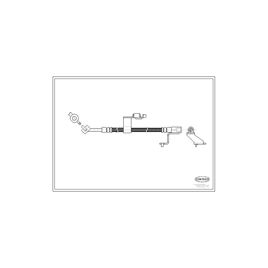 Corteco 19032141 Brake Hose for Ford Escort
