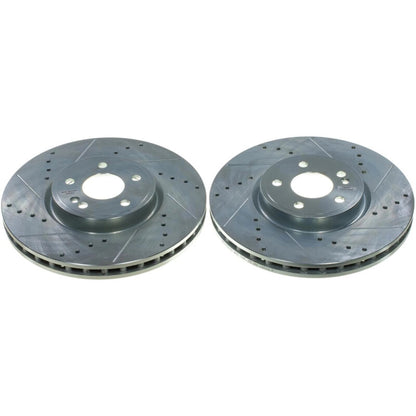 PowerStop Power Stop 19-22 Mercedes-Benz A220 Front Drilled & Slotted Rotor - Pair