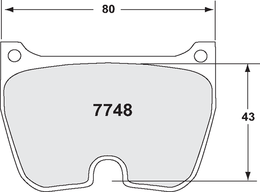 PFC 7748.03.22.44 BRAKE PADS RACE 03 CMPD 22MM BREMBO 8-PISTON