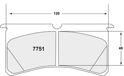 PFC 7751.11.20.44 BRAKE PADS RACE 11 CMPD 20MM AP CP8240/CP8241/CP8250 4-PISTON S