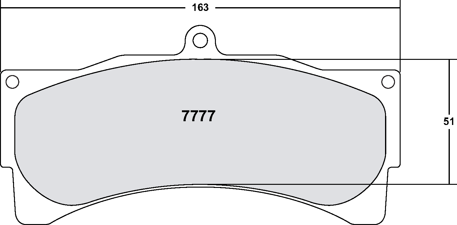 PFC 7777.05.25.44 FRONT BRAKE PADS RACE 05 CMPD 25MM PORSCHE 996 GT3/RS / FERRARI 550