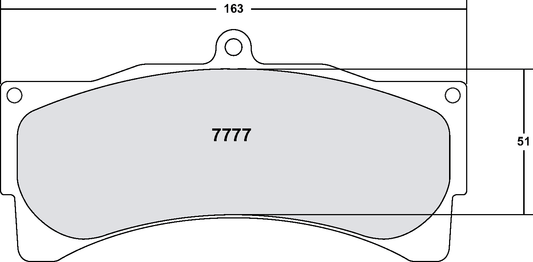 PFC 7777.05.25.44 FRONT BRAKE PADS RACE 05 CMPD 25MM PORSCHE 996 GT3/RS / FERRARI 550