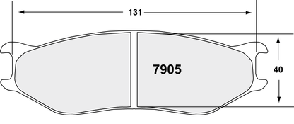PFC 7905.11.25.44 BRAKE PADS RACE 11 CMPD 25MM