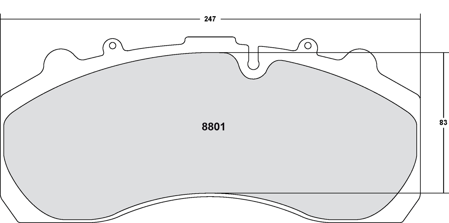 PFC 8801.12 BRAKE PADS Z-RATED ECV