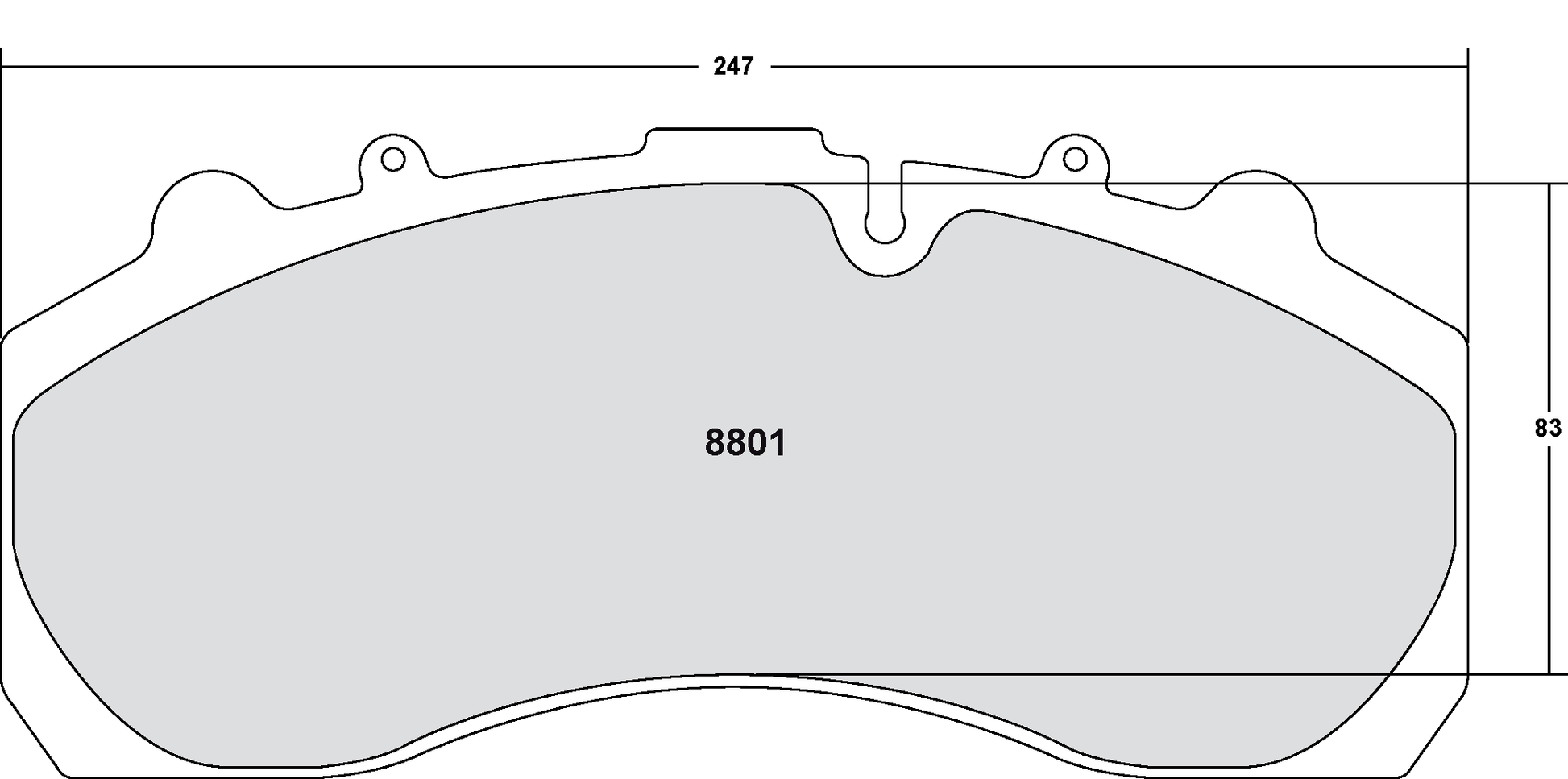 PFC 8801.12 BRAKE PADS Z-RATED ECV