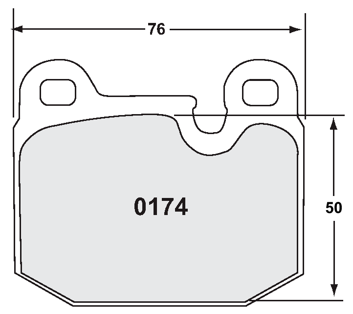 PFC 9174.10 BRAKE PADS Z-RATED ECV