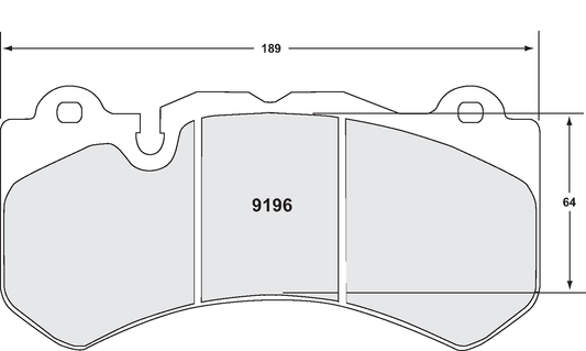 PFC 9196.01.17.44 BRAKE PADS RACE 01 CMPD 17MM AUDI RS6 C7 QUATTRO 2013