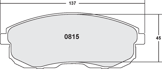 PFC 0815.22 FRONT BRAKE PADS INFINITI G35/NISSAN 350Z 2009+