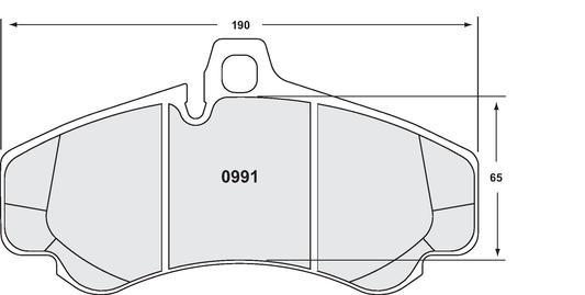 PFC 0991.08.17.44 FRONT BRAKE PADS RACE 08 CMPD 17MM PORSCHE 996 (GT2/GT3), 997 (TURBO/GT3) (380MM)