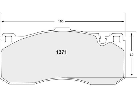 PFC 1371.10 FRONT BRAKE PADS RACE 10 CMPDMM BMW 135I 2007-13 E82