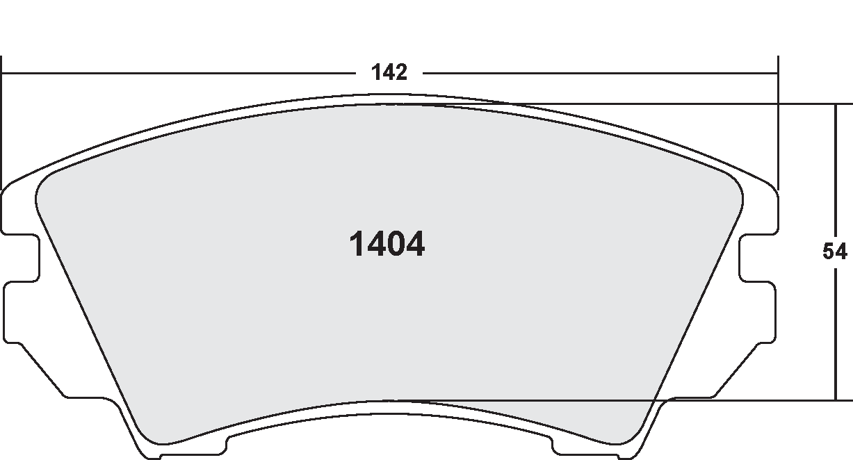 PFC 1404.10 BRAKE PADS Z-RATED