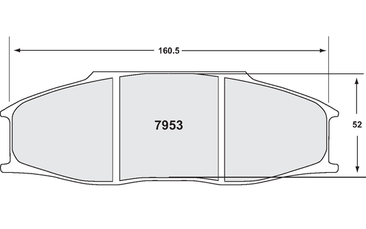 PFC 7953.11.30.44 BRAKE PADS RACE 11 CMPD 30MM BMW ALPINA B6 (PFC) GT4