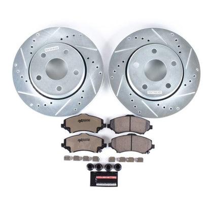 PowerStop Power Stop 07-17 Jeep Wrangler Front Z36 Truck & Tow Brake Kit